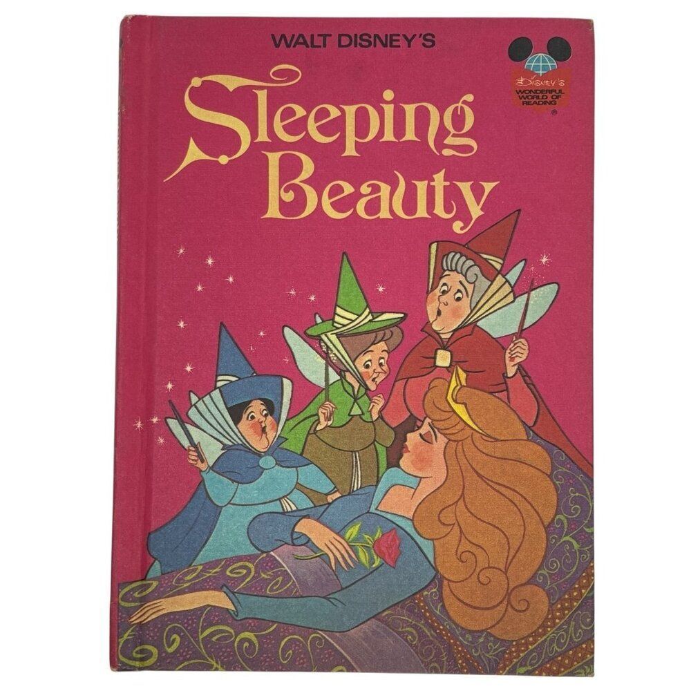 Walt Disney's Sleeping Beauty (Wonderful World of Reading) Hardcover Book (1974)